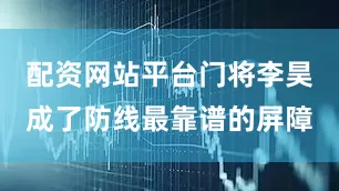 配资网站平台门将李昊成了防线最靠谱的屏障